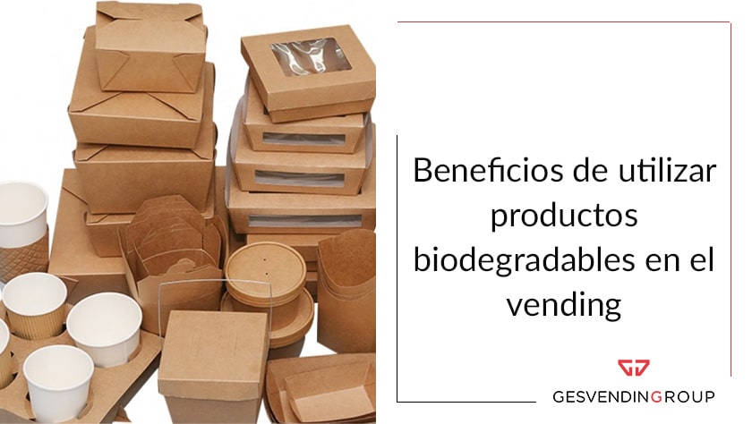 Productos biodegradables en el vending